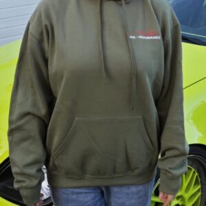 dias performance hoodie olive vorne